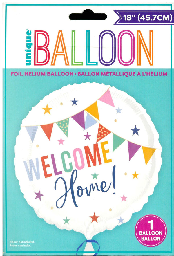 Welcome Home Balloon - Unique 18" Round Foil Decoration